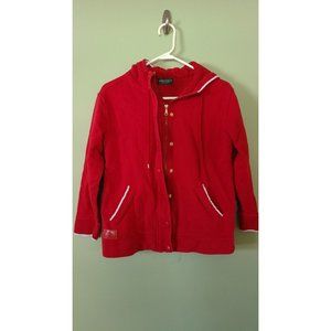 WOMEN'S LAUREN RALPH LAUREN SNAP/ZIP-UP HOODED JACKET,SIZE SMALL?? SEE PHOTOS